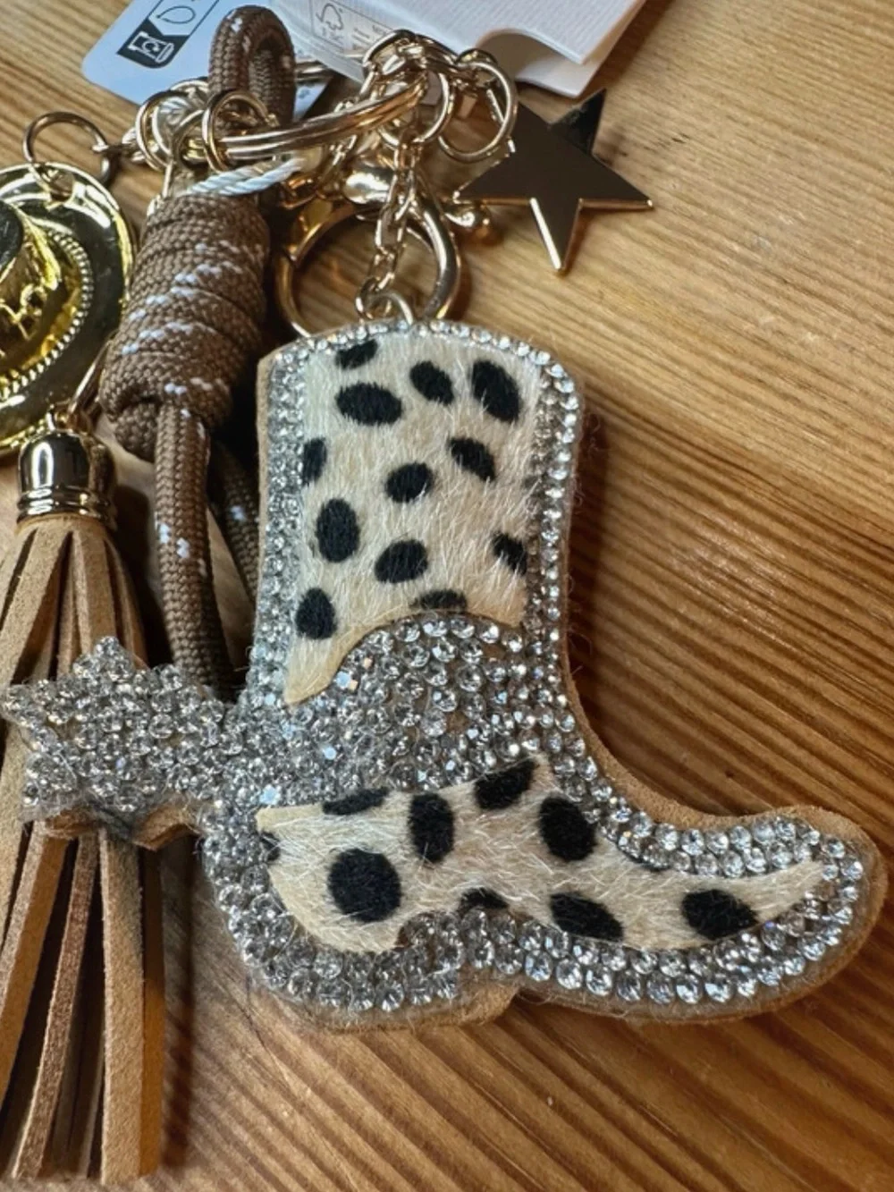 PRIMARK Western Bling Cowgirl Glam Bag Charm or Keychain Boho Hippie NEW NWT